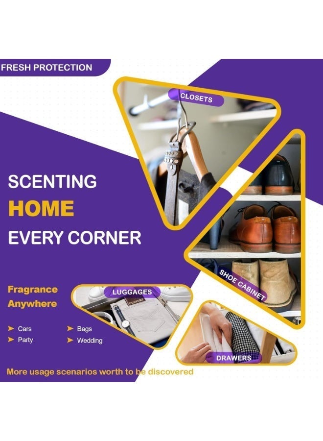 ChicAbode Lavender Sachet Bags, 5 Packs Scented Sachets Bag for Drawers and Closets Anywhere Fresheners, Dried Lavender Flowers, Longer Lasting Fresh Scents for Home, Bath, Room and Car - Image 5